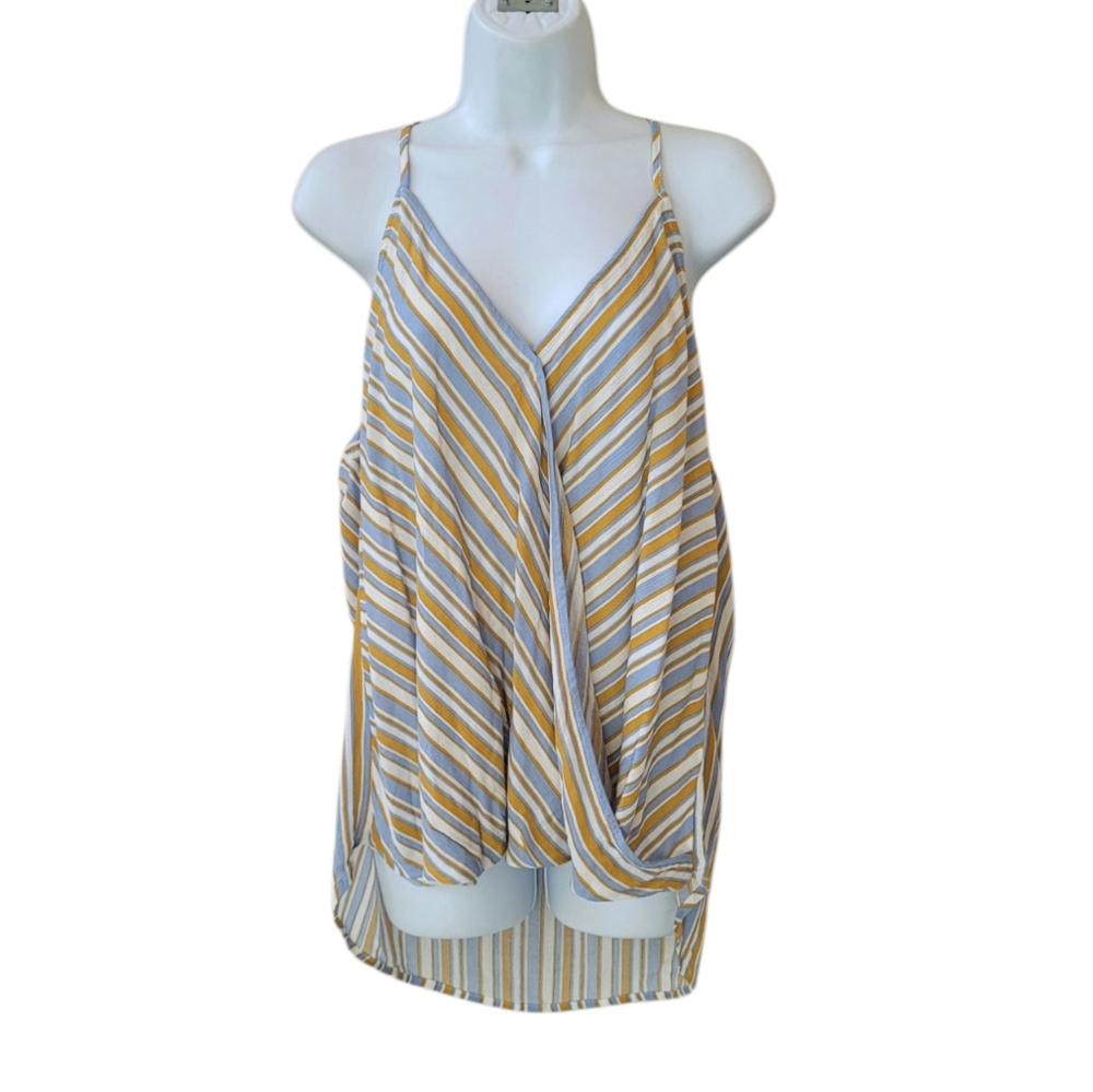 MARKET & SPRUCE Mac Surplice Striped Top Size XXL